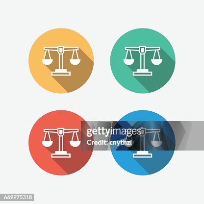 Law And Order2 Multi Colored Circle Flat Icon Law And Order2 Multi Colored Circle Flat Icon