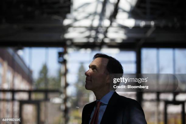 Bill Morneau, Canada's finance minister, prepares to speak during a press conference with John Tory, mayor of Toronto, and Charles Sousa, Ontario's...