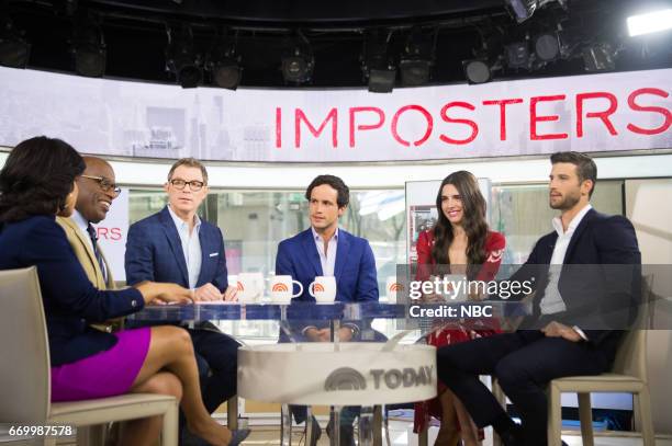 Sheinelle Jones, Al Roker, Rob Heaps, Parker Young and Marianne Rendon on Monday, April 10, 2017 --