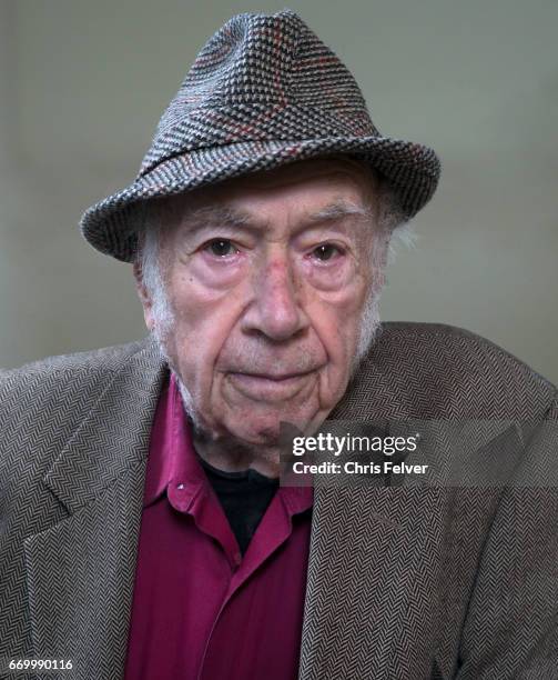 Portrait of German-born American art historian Peter Selz, Berkeley, California, March 20, 2017.