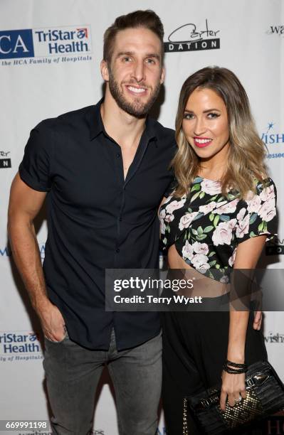 Shawn Booth and Kaitlyn Bristowe attend the 16th Annual Waiting for Wishes Celebrity Dinner Hosted by Kevin Carter & Jay DeMarcus on April 18, 2017...