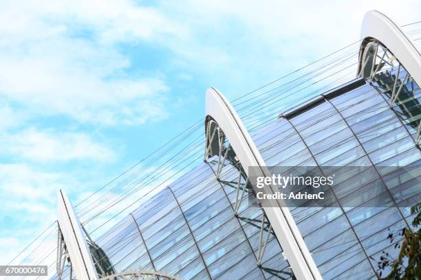 close up on roof in singapore, modern city of asia during december - terrain paysagé stock pictures, royalty-free photos & images