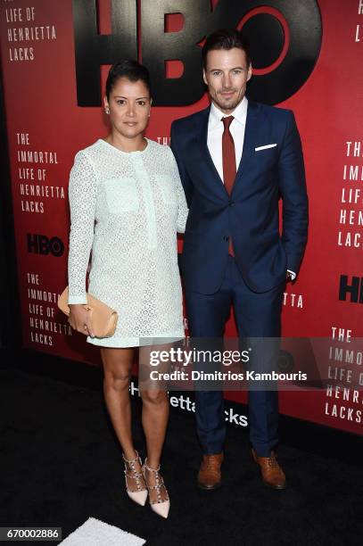Keytt Lundqvist and Alex Lundqvist attend "The Immortal Life of Henrietta Lacks" premiere at SVA Theater on April 18, 2017 in New York City.