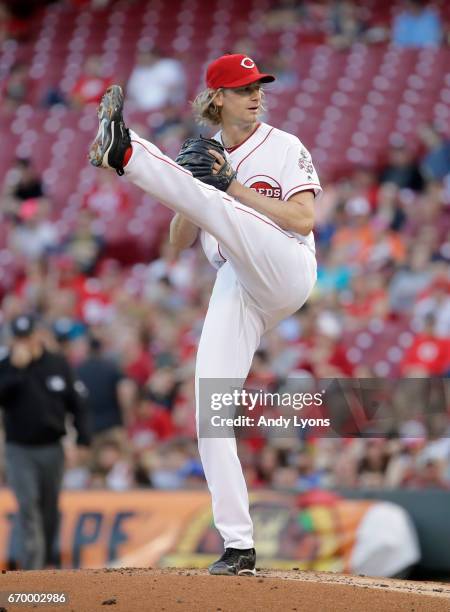 Bronson Arroyo of the Cincinnati Reds throws a pitch against the Baltimore Orioles at Great American Ball Park on April 18, 2017 in Cincinnati, Ohio.