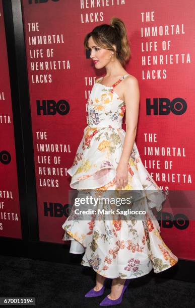 Actress Rose Byrne attends "The Immortal Life Of Henrietta Lacks" New York Premiere at SVA Theater on April 18, 2017 in New York City.