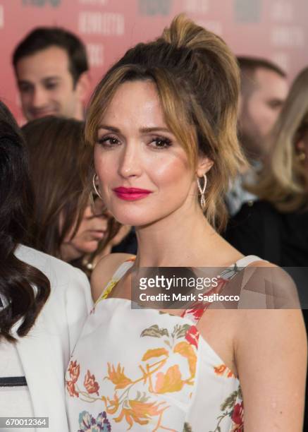 Actress Rose Byrne attends "The Immortal Life Of Henrietta Lacks" New York Premiere at SVA Theater on April 18, 2017 in New York City.