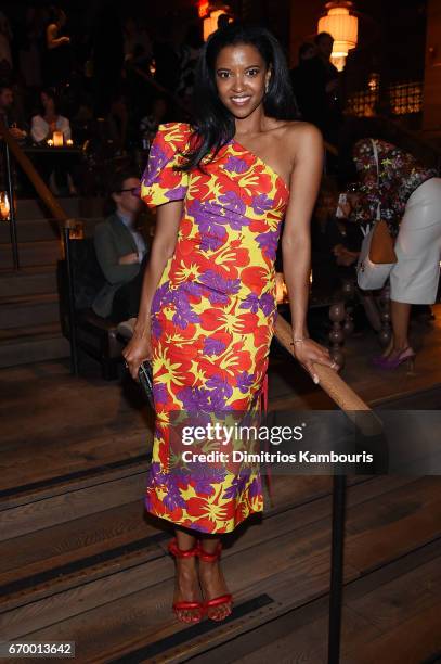 Renee Elise Goldsberry attends the after party for"The Immortal Life of Henrietta Lacks" premiere at TAO Downtown on April 18, 2017 in New York City.