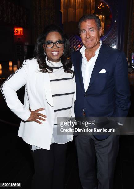 Oprah Winfrey and Richard Plepler attend the after party for"The Immortal Life of Henrietta Lacks" premiere at TAO Downtown on April 18, 2017 in New...