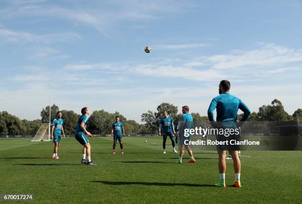 General view during a Melbourne City A-League training session at City Football Academy on April 19, 2017 in Melbourne, Australia.