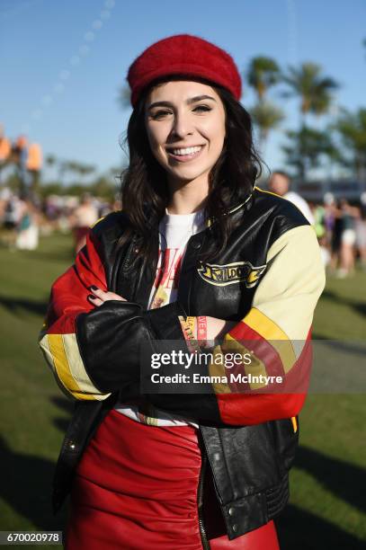 Festivalgoer attends day 1 of the 2017 Coachella Valley Music & Arts Festival Weekend 1 on April 14, 2017 in Indio, California.