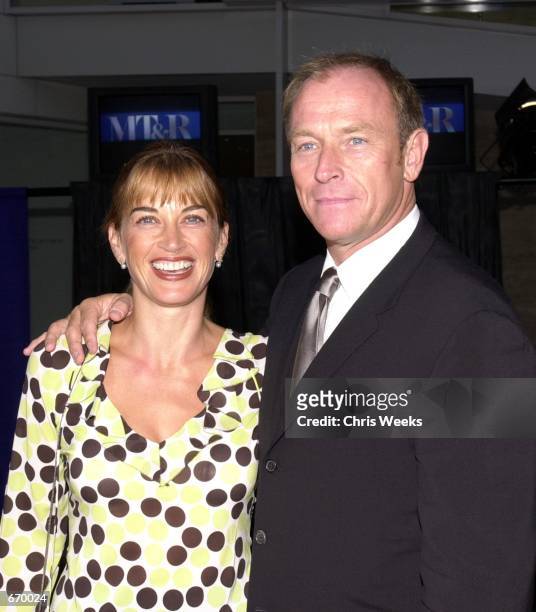 Actor Corbin Bersen and wife Amanda Pays arrive at ''The Museum of Television and Radio's Annual Gala'' where actor Kelsey Grammer Grammer and...