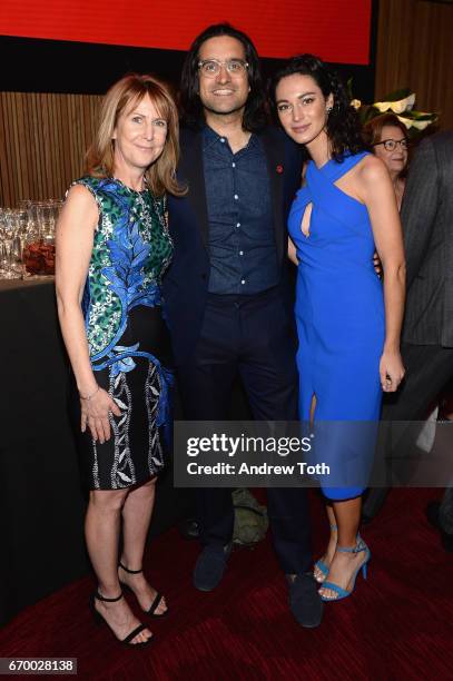 Donna McKay, Andy Dunn, and Manuela Zoninsein attend the PHR 2017 Gala at Jazz at Lincoln Center on April 18, 2017 in New York City.