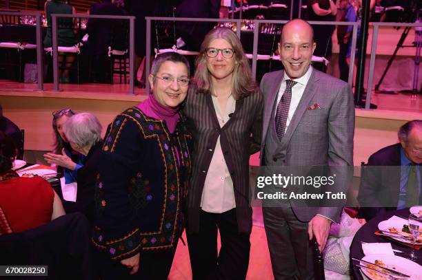 Sebnem Kour Fincanci, Sigrid Rausing, and Anthony Romero attend the PHR 2017 Gala at Jazz at Lincoln Center on April 18, 2017 in New York City.