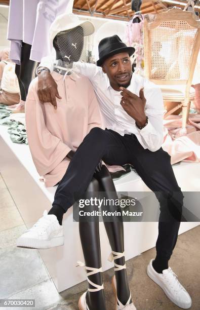 Actor Jackie Long at the FENTY PUMA by Rihanna Experience on April 18, 2017 in Los Angeles, California.