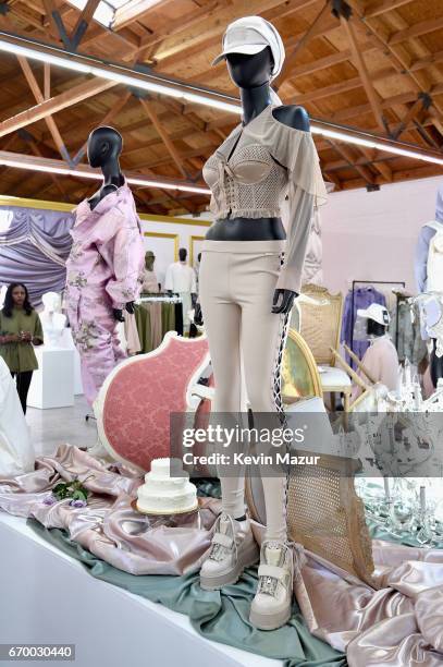 View of the atmosphere at the FENTY PUMA by Rihanna Experience on April 18, 2017 in Los Angeles, California.