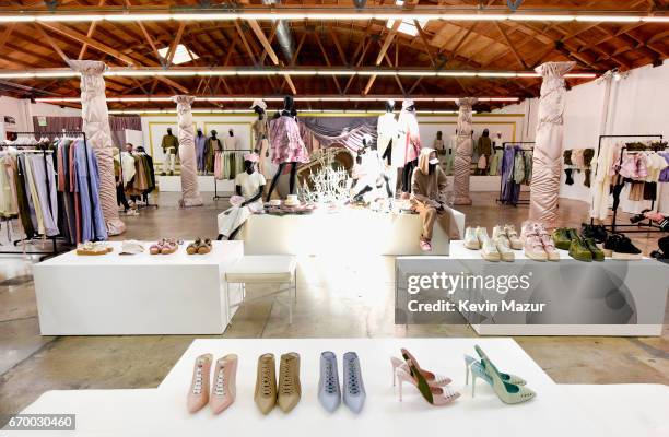 View of the atmosphere at the FENTY PUMA by Rihanna Experience on April 18, 2017 in Los Angeles, California.