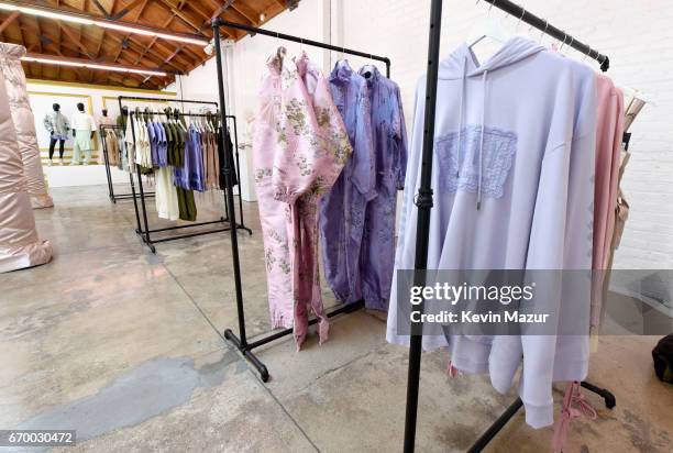 View of the atmosphere at the FENTY PUMA by Rihanna Experience on April 18, 2017 in Los Angeles, California.