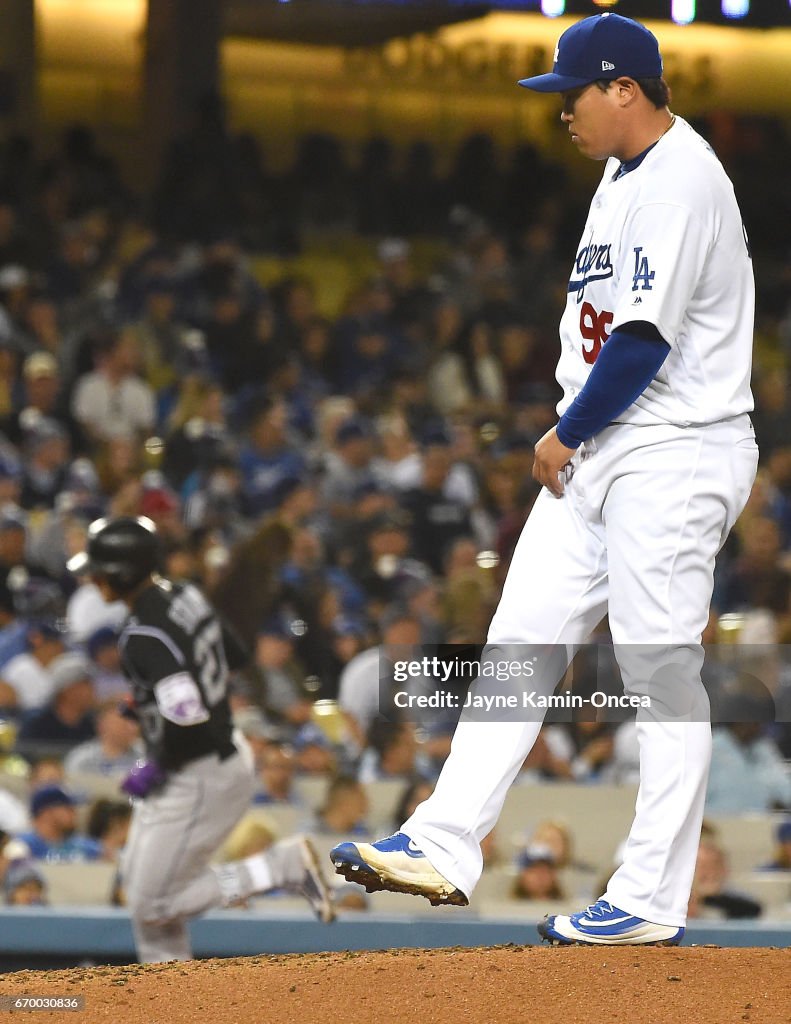 Colorado Rockies v Los Angeles Dodgers