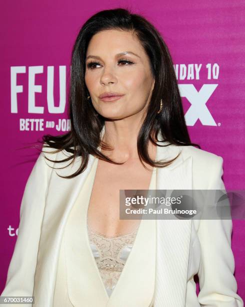 Catherine Zeta-Jones attends the "Latin History For Morons" Opening Night Celebration at The Public Theater on March 27, 2017 in New York City.