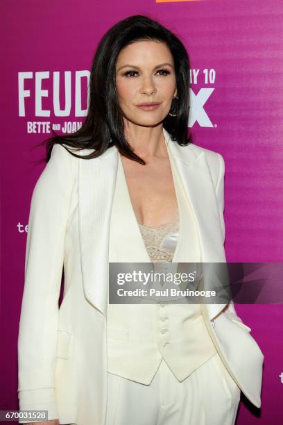 Catherine Zeta-Jones attends the "Latin History For Morons" Opening Night Celebration at The Public Theater on March 27, 2017 in New York City.