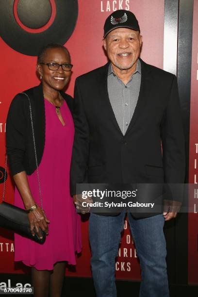 Judy Beasley and John Beasley attend "The Immortal Life Of Henrietta Lacks" New York Premiere on April 18, 2017 in New York City.