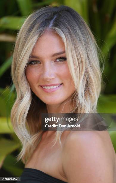 Amy Pejkovic attends the Botanicals Fresh Care Ambassador Launch on April 19, 2017 in Sydney, Australia.