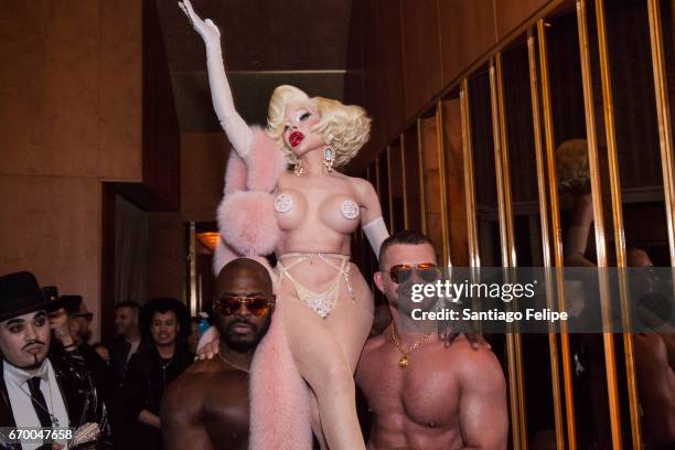 Amanda Lepore celebrates her book launch with a after party at the Boom Boom Room on April 18, 2017 in New York City.