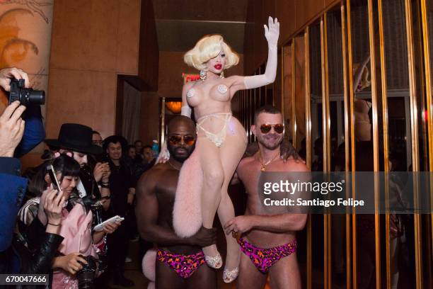 Amanda Lepore celebrates her book launch with a after party at the Boom Boom Room on April 18, 2017 in New York City.