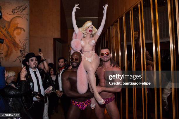 Amanda Lepore celebrates her book launch with a after party at the Boom Boom Room on April 18, 2017 in New York City.