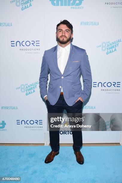 Zane Hijazi attends the Thirst Project's 8th Annual Thirst gala at The Beverly Hilton Hotel on April 18, 2017 in Beverly Hills, California.