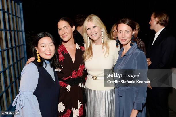 Donna Chu; Rebecca de Ravenel; Irena Medavoy and Courtney Treut attends Tania Fares and Rosetta Getty, Together with Eric Buterbaugh, Gia Coppola,...