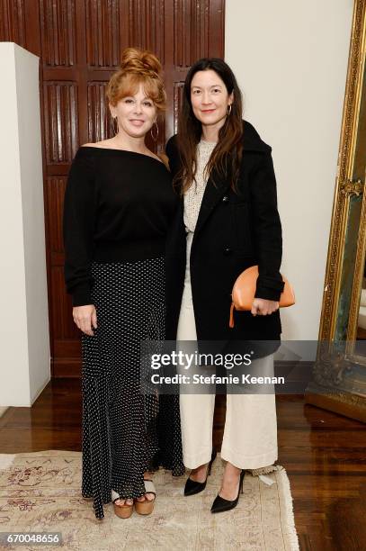 Kimberly Muller and Naomi Nelson attend Tania Fares and Rosetta Getty, Together with Eric Buterbaugh, Gia Coppola, Jacqui Getty, Irena Medavoy,...