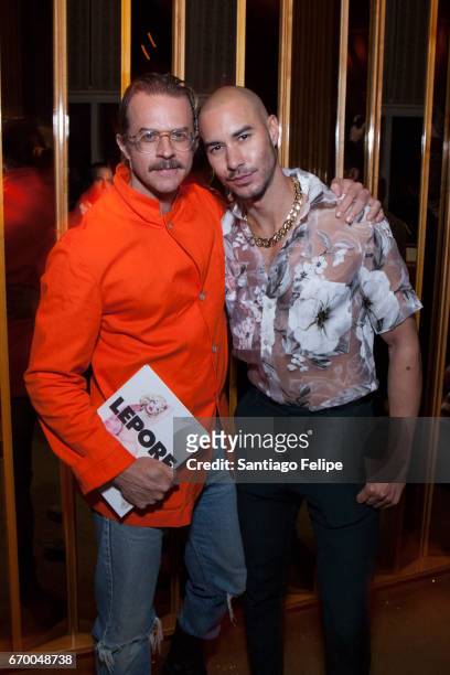 Casey Spooner and Martin Gregory Jerez attend Amanda Lepore Book Launch After Party at the Boom Boom Room on April 18, 2017 in New York City.