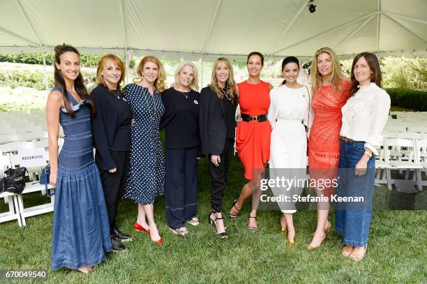 Ali Kay; Linda Rubin; Pattie Gordon; Astrid Heger; Eve Gerber; Mareva Marciano; Cio Soler; Alison Petrocelli and Molly Isaksen Sures attend the...