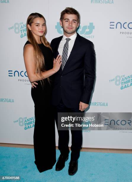 Paris Berelc and Jack Griffo attend the 8th annual Thirst Gala at The Beverly Hilton Hotel on April 18, 2017 in Beverly Hills, California.