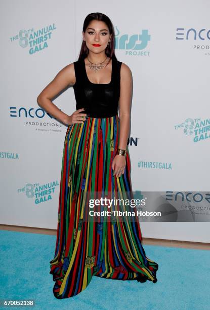 Kira Kosarin attends the 8th annual Thirst Gala at The Beverly Hilton Hotel on April 18, 2017 in Beverly Hills, California.