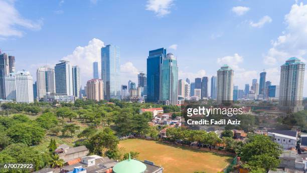 sudirman business district - sudirman stock pictures, royalty-free photos & images
