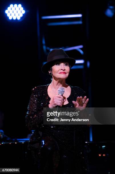 Chita Rivera performs during Concert For America: Stand Up, Sing Out! at Town Hall on April 18, 2017 in New York City.