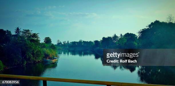 indonesia, sulawesi - on the way back to makassar, fisher village - makassar stock pictures, royalty-free photos & images
