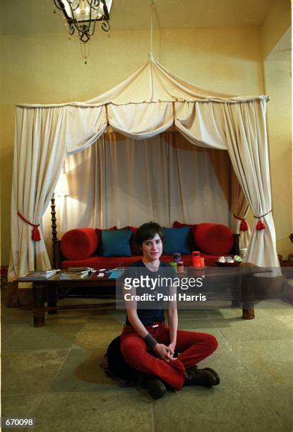 Melanie Shatner poses for the photographer from her boutique store, Dari September 20, 2000 in Studio City, CA. Melanie is the daughter of "Star...