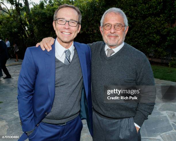 Creative Artists Agency President Richard Lovett and Ron Meyer, Vice Chairman, Universal, attend Communities In School LA Gala on April 18, 2017 in...