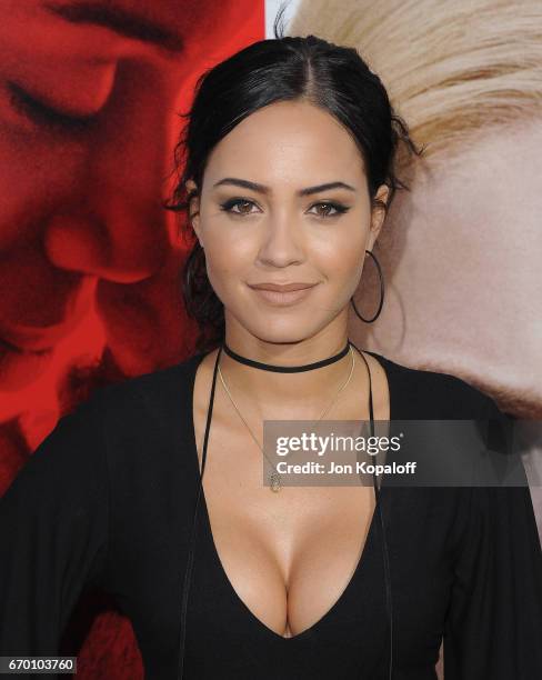 Actress Tristin Mays arrives at the Los Angeles Premiere "Unforgettable" at TCL Chinese Theatre on April 18, 2017 in Hollywood, California.