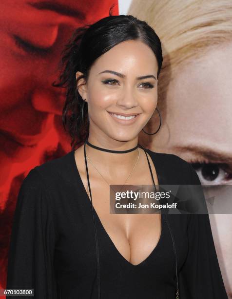 Actress Tristin Mays arrives at the Los Angeles Premiere "Unforgettable" at TCL Chinese Theatre on April 18, 2017 in Hollywood, California.