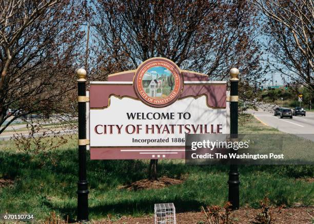 Hyattsville, Maryland The Welcome to Hyattsville sign on the outskirts of town on Baltimore avenue in Hyattsville, Maryland. Justin T. Gellerson