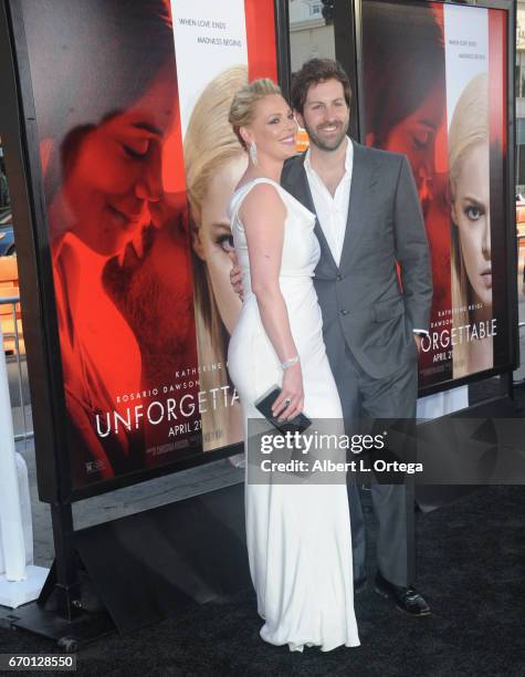 Actress Katherine Heigl and husband/musician Josh Kelly arrive for the Premiere Of Warner Bros. Pictures' "Unforgettable" held at TCL Chinese Theatre...