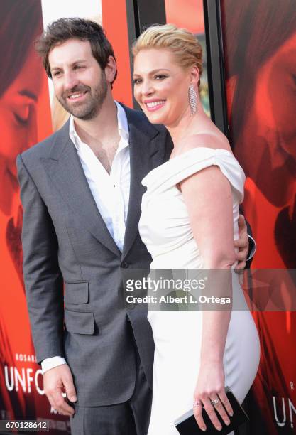 Actress Katherine Heigl and husband/musician Josh Kelly arrive for the Premiere Of Warner Bros. Pictures' "Unforgettable" held at TCL Chinese Theatre...