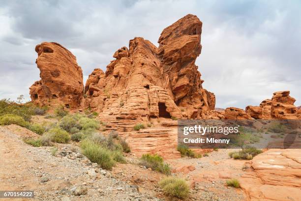 rock formation valley of fire state park, nevada, usa - red rock formation stock pictures, royalty-free photos & images