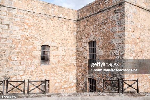 Architectural detail of 'El Morro' walls. The tourist landmark was a Spanish colonial fortress. Morro Castle , named after the three biblical Magi,...