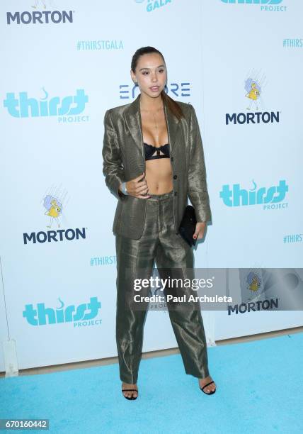 Fashion Model Alexis Ren attends the 8th annual Thirst Gala at The Beverly Hilton Hotel on April 18, 2017 in Beverly Hills, California.