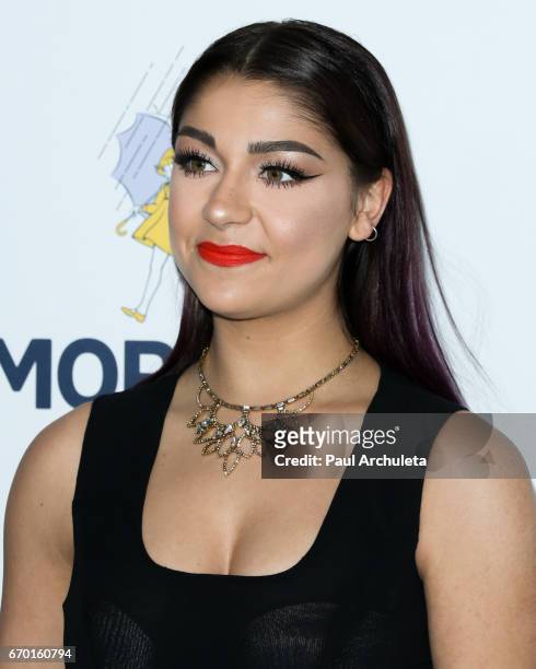 Social Media Personality Andrea Russett attends the 8th annual Thirst Gala at The Beverly Hilton Hotel on April 18, 2017 in Beverly Hills, California.